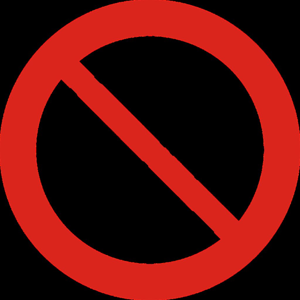 sign, designation of the, no background